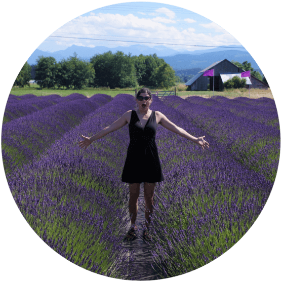 Janessa in fields of lavendar